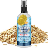 Bodhi Dog Itch Relief Spray - Natural Relief for Dry, Itchy, Allergic, or Bug-Bitten Skin - Safe for Dogs & Cats - Soothing Oatmeal Formula - Made in USA (Oatmeal)