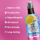 Bodhi Dog Natural Dog Cologne - Premium Scented Deodorizing Pet Perfume with Conditioner for Dogs & Cats - Keeps Pets Fresh & Clean - Gentle and Safe Formula, Made in USA (11 Scents)