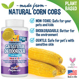 Bodhi Dog Cat Litter Odor Eliminator - Natural Gentle Deodorizer & Freshener for Strong Urine Smell - Long-Lasting Formula, Easy to Use, Reduces Litter Box Changes - Violet Potpourri Scent - Made in USA