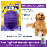 Bodhi Dog Shampoo Brush - Pet Grooming & Bath Supplies for Cats and Dog - Bath Brush for Long & Short Hair - Premium Scrubber for Shower, Bathing & Massage
