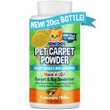 Bodhi Dog Natural Carpet Powder - Dry Pet Smell Eliminator & Urine Odor Remover - Loosens Fur & Dirt - Plant-Based and Biodegradable Room Freshener for Home with Pets - Made in USA