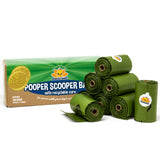 Bodhi Dog Pooper Scooper Bags with Core - 120 Thick Leak-Proof Pet Waste Bags, Fits Standard 6-Inch Scoops, Durable & Easy to Use for Dogs, Suitable for Pet Waste Cleanup