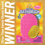 Bodhi Dog Shampoo Brush - Pet Grooming & Bath Supplies for Cats and Dog - Bath Brush for Long & Short Hair - Premium Scrubber for Shower, Bathing & Massage