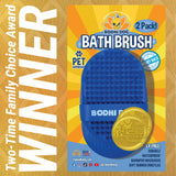 Bodhi Dog Shampoo Brush - Pet Grooming & Bath Supplies for Cats and Dog - Bath Brush for Long & Short Hair - Premium Scrubber for Shower, Bathing & Massage
