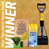 Bodhi Dog Complete Poo Pack- 24" Pooper Scooper, Poop Bags, & Waste Bag Holder, Ideal for Small to XL Pets - Durable, Easy-to-Use, Great for Grass, Gravel, & Outdoor Cleanups