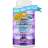 Bodhi Dog Cat Litter Odor Eliminator - Natural Gentle Deodorizer & Freshener for Strong Urine Smell - Long-Lasting Formula, Easy to Use, Reduces Litter Box Changes - Violet Potpourri Scent - Made in USA