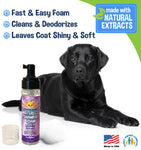 Bodhi Dog Waterless Foaming Dry Shampoo | Natural Pet Shampoo for Dogs & Cats | Waterless Dry Shampoo for Bathless Cleaning | Pet Odor Eliminator | No Rinse Required | Made in USA (Lavender)