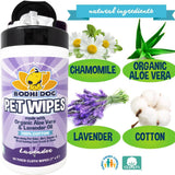 Pet Wipes - Lavender Scented (Case of 12)