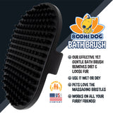 Bodhi Dog Shampoo Brush - Pet Grooming & Bath Supplies for Cats and Dog - Bath Brush for Long & Short Hair - Premium Scrubber for Shower, Bathing & Massage