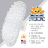 Bodhi Dog Shampoo Brush - Pet Grooming & Bath Supplies for Cats and Dog - Bath Brush for Long & Short Hair - Premium Scrubber for Shower, Bathing & Massage