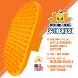 Bodhi Dog Shampoo Brush - Pet Grooming & Bath Supplies for Cats and Dog - Bath Brush for Long & Short Hair - Premium Scrubber for Shower, Bathing & Massage