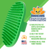 Bodhi Dog Shampoo Brush - Pet Grooming & Bath Supplies for Cats and Dog - Bath Brush for Long & Short Hair - Premium Scrubber for Shower, Bathing & Massage