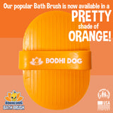 Bodhi Dog New Grooming Pet Shampoo Brush | Soothing Massage Rubber Bristles Curry Comb for Dogs & Cats Washing | Professional Quality Dog Wash Brush | Various Colors