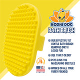 Bodhi Dog Shampoo Brush - Pet Grooming & Bath Supplies for Cats and Dog - Bath Brush for Long & Short Hair - Premium Scrubber for Shower, Bathing & Massage