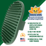 Bodhi Dog Shampoo Brush - Pet Grooming & Bath Supplies for Cats and Dog - Bath Brush for Long & Short Hair - Premium Scrubber for Shower, Bathing & Massage