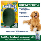 Bodhi Dog New Grooming Pet Shampoo Brush | Soothing Massage Rubber Bristles Curry Comb for Dogs & Cats Washing | Professional Quality Dog Wash Brush | Various Colors