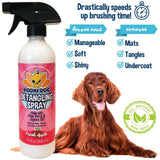 Bodhi Dog Detangling Spray - Fur & Hair Detangler Spray for Dogs & Cats - Easily Removes Mats, Tangles & Knots - Pet Grooming Essentials - Made in USA - Fresh Apple