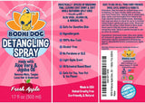 Bodhi Dog Detangling Spray - Fur & Hair Detangler Spray for Dogs & Cats - Easily Removes Mats, Tangles & Knots - Pet Grooming Essentials - Made in USA - Fresh Apple