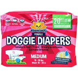 Bodhi Dog Disposable Female Dog Diapers - Super Absorbent Dog Diapers for Female Heat Cycle - Adjustable Fit Pee Wraps for Potty Training, Moisture Control & Wetness Indicator - Extra Small to Extra Large (20 Count)