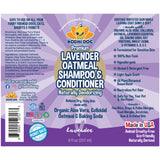 Bodhi Dog Lavender Oatmeal Shampoo & Conditioner - Hypoallergenic Formula - Naturally Deodorize Dogs, Cats & Pets - Made w/Organic Ingredients - Moisturizes Dry & Itchy Skin - Made in USA
