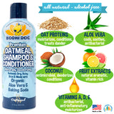 Bodhi Dog Oatmeal Shampoo & Conditioner | Naturally Deodorize Dogs, Cats & Pets with Organic Ingredients | Soothes and Moisturizes Dry, Itchy Skin | Vet Approved | Made in USA (Oatmeal)