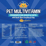 Bodhi Dog Pet Multivitamin Powder for Dogs and Cats | Best Immune Support for Pets | Minerals Vitamins Antioxidants and Enzymes for Skin Joint Hip Immune Heart and Brain | Made in USA (Original & Garlic-Free)