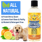 Bodhi Dog New Refreshing Orange Citrus Dog Shampoo | Deep Cleaning Formula with Coconut and Aloe Vera | Natural Soothing & Moisturizing Pet Dog Puppy and Cat Wash | Made in USA