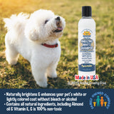Bodhi Dog Amazing White Shampoo for Dogs - Brightens White & Light Coats - Plant-Based - Made with Natural Ingredients -Safe & Effective for All Breeds - Gentle & Cruelty-Free - Made in USA
