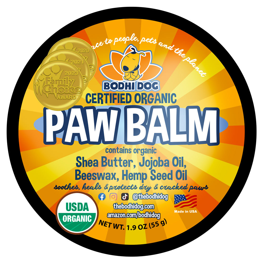 Bodhi Dog Paw Balm USDA Certified Organic, Natural Healing Soothin