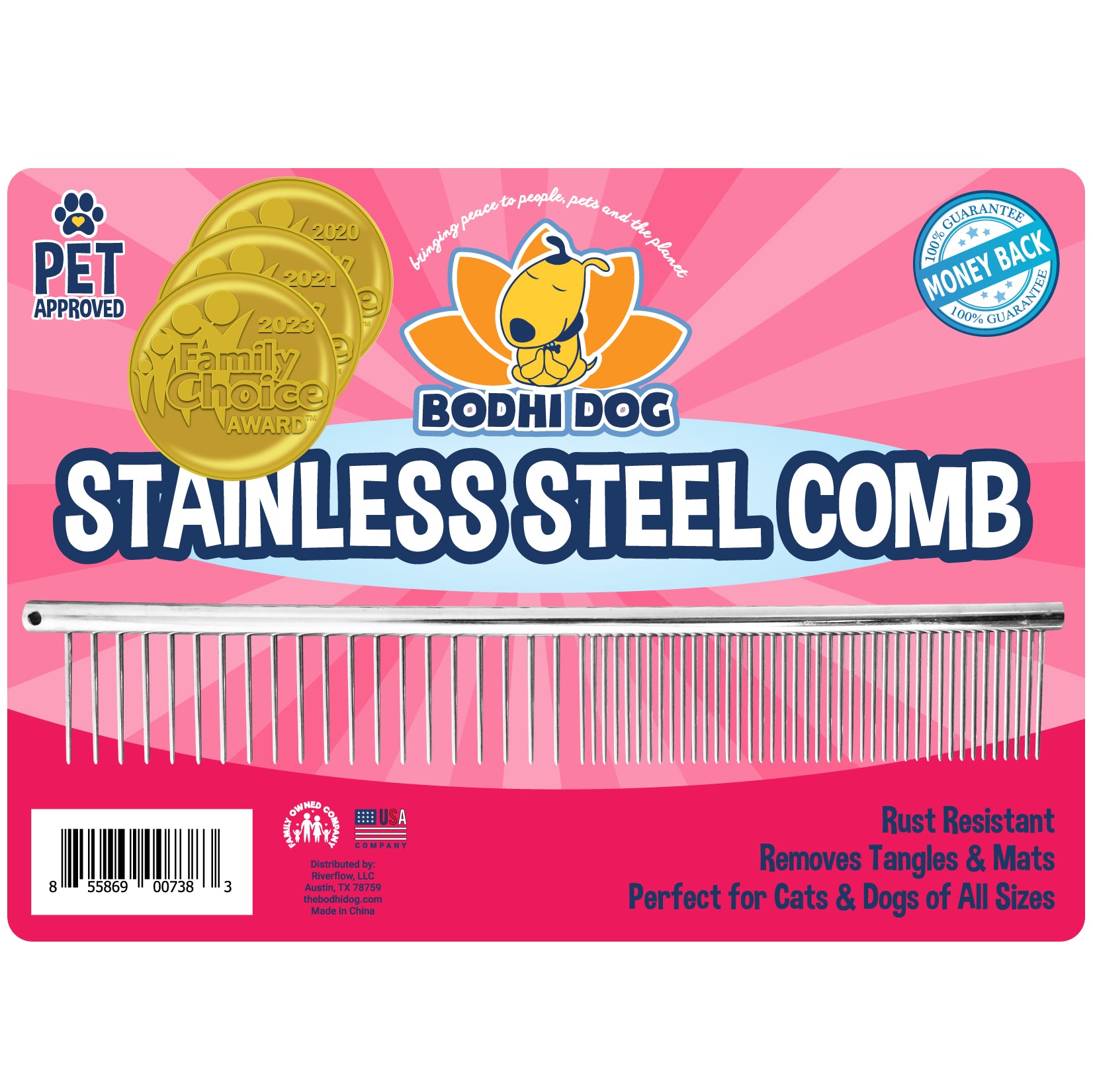 pet detangler comb