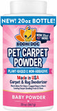 Bodhi Dog Natural Carpet Powder - Dry Pet Smell Eliminator & Urine Odor Remover - Loosens Fur & Dirt - Plant-Based and Biodegradable Room Freshener for Home with Pets - Made in USA