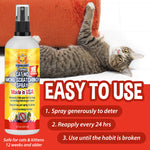Bodhi Dog Cat No More Marking! Spray - Indoors & Outdoors Cat Urination Deterrent - Neutralizes Strong Odors from Marking - Pet-Safe Formula for Everyday Use - Made in USA (8 Fl Oz)