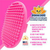 Pet Grooming Shampoo Brush - Various Colors