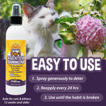 Bodhi Dog 3-in-1 Cat & Kitten Training Aid - Feline Deterrent Spray for Indoor and Outdoor Use - Protect Furniture, Rugs and Plants - Establish Boundaries & Keep Cats Off - Made in USA