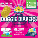 Disposable Dog Female Diapers | Extra Small – Extra Large