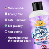 Bodhi Dog Skunk Shampoo - Odor Remover with Essential Oils for Dogs & Cats - Cleans, Deodorizes & Eliminates Skunk Smell - Gentle on Skin & Suitable for Pets of All Sizes - Made in USA