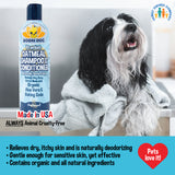 Bodhi Dog Oatmeal Shampoo & Conditioner - Hypoallergenic Formula - Naturally Deodorize Dogs, Cats & Pets - Made w/Organic Ingredients - Moisturizes Dry & Itchy Skin - Made in USA (Oatmeal)