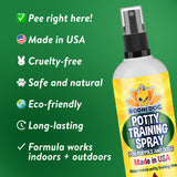 Bodhi Dog Not Here! Spray & Potty Training Spray - Dog Training Corrector for Indoor/Outdoor Use - Stops Urination & Marking - Housebreaking Solution Bundle for Dogs & Puppies (8 Fl Oz)