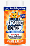 Bodhi Dog Natural Carpet Powder - Dry Pet Smell Eliminator & Urine Odor Remover - Loosens Fur & Dirt - Plant-Based and Biodegradable Room Freshener for Home with Pets - Made in USA