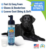 Bodhi Dog Waterless Foaming Shampoo - Dry Shampoo for Bathless Cleaning, No Rinse Required - Natural, Gentle Cleaner for Sensitive Skin - Made in USA (Oatmeal)