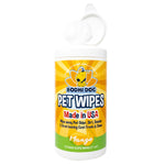 Bodhi Dog Pet Wipes - Grooming, Cleaning and Deodorizing Wipes for Dogs & Cats - No Parabens or SLS - Large, Thick, Wet Wipes - Wipe Away Pet Odors & Refreshes Coat - Mango Scent (75 Count)