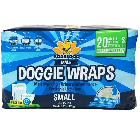  Wiki Wags Disposable Dog Wraps  Leak Proof Dog Diaper for  Male Marking and Incontinence, Large : Pet Supplies