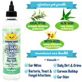 Bodhi Dog Ear Cleaner Solution for Dogs & Cats - Aloe Vera Ear Cleanser, Gentle, Safe for Ear Health - Removes Dirt, Wax & Debris - Prevents Odor & Irritation - Made in USA (Alcohol Free)
