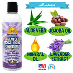 Bodhi Dog Gentle Moisturizing Dog Conditioner - Soothing Plant-Based Formula with Aloe Vera & Jojoba Oil - Hydrates & Softens Coat - Leaves Coat Soft Shiny & Manageable - Lavender Scent, Made in USA