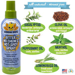 Bodhi Dog Bitter 2-in-1 No Chew & Hot Spot Spray - Natural Anti-Chew Remedy Better Than Bitter Apple - Soothes Hot Spots, Deters Chewing - Safe for Skin, Wounds & Furniture- Made in USA