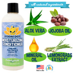 Bodhi Dog Gentle Moisturizing Dog Conditioner - Soothing Plant-Based Formula with Aloe Vera & Jojoba Oil - Hydrates & Softens Coat - Leaves Coat Soft Shiny & Manageable - Lemongrass, Made in USA