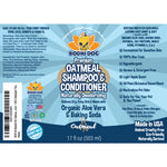 Bodhi Dog Oatmeal Shampoo & Conditioner - Hypoallergenic Formula - Naturally Deodorize Dogs, Cats & Pets - Made w/Organic Ingredients - Moisturizes Dry & Itchy Skin - Made in USA (Oatmeal)