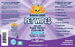 Bodhi Dog Pet Wipes - Grooming, Cleaning and Deodorizing Wipes for Dogs & Cats - No Parabens or SLS - Large, Thick, Wet Wipes - Wipe Away Pet Odors & Refreshes Coat - Lavender Scent (60 Count)