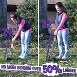 Bodhi Dog Extra Large Foldable Pooper Scooper - 32” Long Handle, Lightweight Portable Pooper Scooper for Small & Large Dogs - Easy to Use - Made with Premium Durable Materials (Multiple Colors)