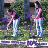 Bodhi Dog Extra Large Foldable Pooper Scooper - 32” Long Handle, Lightweight Portable Pooper Scooper for Small & Large Dogs - Easy to Use - Made with Premium Durable Materials (Multiple Colors)